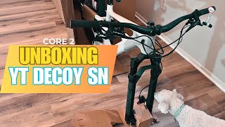 YTIndustries DECOY SN CORE 2  EMTB Unboxing [upl. by Arlo752]