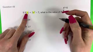 ✌️😄 Function Notation Fx  Substituting for a Variable  Algebra I STAAR 2024  48 [upl. by Conall]