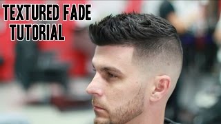 Textured Fade Barber Tutorial Straight Razor Beard Trim [upl. by Janos]