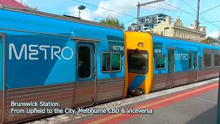 🎯 OPPO FIND X5 Lite 🎯4K Brunswick Station 🎯 From Upfield to the City Melbourne CBD amp Viceversa [upl. by Eiboj]