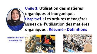 SVTBacBiofUtilisation des matières organiques et in Les ordures ménagères  RésuméDéf 2Bac PC [upl. by Weixel89]