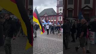 Mahnwache in Mannheim Marktplatz 02062024 mit Gegendemo [upl. by Yelyr]