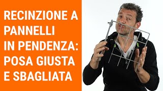 Posa di pannelli da recinzione giusta e sbagliata Vediamo due pose a confronto [upl. by Noiztneb]