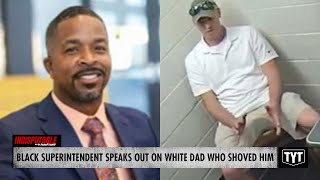 UPDATE Black Superintendent Speaks Out On White Dad Who Shoved Him Off Stage [upl. by Brunhild288]