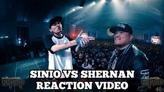 FlipTop  Sinio vs Shernan PRODUCER REACTION [upl. by Kelila]