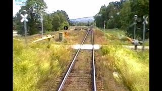 Sweden Inland Railway KRISTINEHAMN  PERSBERG 2005 Train Drivers Cab View from Y1 1306 [upl. by Anialed]