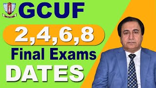 Final Exams Dates for Spring Semester Affiliated Colleges GCUF 2024 [upl. by Juliet]