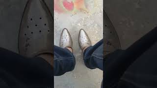 CHINESE METAL SHOES shortsvideo [upl. by Yelahc292]