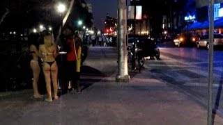 Nightlife in Miami Ocean Drive Florida USA [upl. by Ameer]