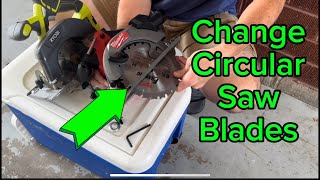 How to Change Circular Saw Blade [upl. by Aramoj]