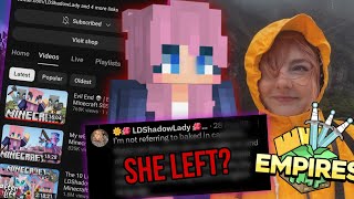 SHE LEFT Why Lizzie is not Uploading anymore😱‼️2024 waiting of Empires Smp S3 [upl. by Nonnac26]