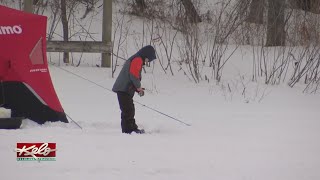 Eighth Annual Ice Fishing Tournament Held In SF Saturday [upl. by Brooking]