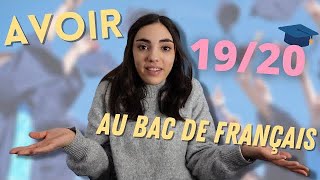 COMMENT AVOIR 19 AU BAC DE FRANCAIS [upl. by Zeralda]