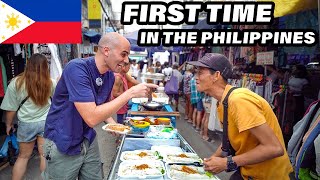 FILIPINO STREET FOOD Tour in Quiapo Market Manila 🇵🇭 KWEK KWEK  LUMPIA  SOTANGHON  Filipino food [upl. by Myrtice758]