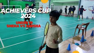 Achievers cup under 19 Sneha vs Amisha knockout match [upl. by Edita982]