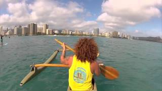 hawaiian canoe surfing [upl. by Ayanal]