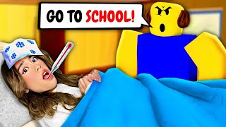 KAT SKIPS SCHOOL IN ROBLOX [upl. by Llenyaj]