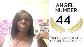 Angel Number 44 Youre Connected To The Spiritual Realm✨💫 angelnumbers [upl. by Marris]