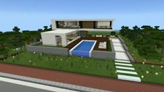 Minecraft modern house cover jintube [upl. by Rycca520]