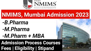 MPharm amp MPharmMBAPharm NMIMS 2023  Admission procedure Fees Placement Form Fillup [upl. by Netsreik]