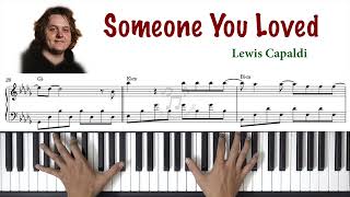 Someone You Loved  Lewis Capaldi  Piano Tutorial [upl. by Eel881]