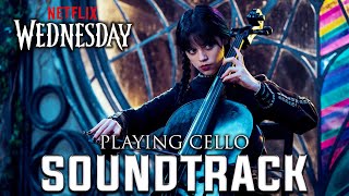 Wendnesday Playing Cello  Paint It Black  The Rolling Stones  Netflix Episode 1 Soundtrack [upl. by Ahsaeit]