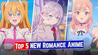 TOP 5 NEW ROMANCE ANIME in HINDI DUB 🔥 [upl. by Valeda198]