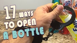 17 Crazy Ways to Open a Bottle Without A Bottle Opener [upl. by Evol]