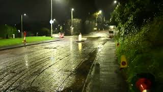 Plymouth flooded road 15 October 2024 [upl. by Meihar]