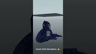 Good vs Bad Cloth Simulation fyp gtag vr animation gorillatag funny gaming gorilla memes [upl. by Nwahsel]