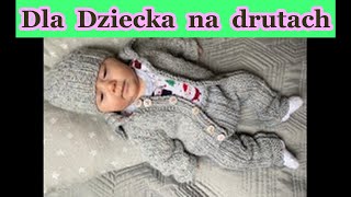 SWETER NA DRUTACH DLA DZIECKA SWETEREKbabciabozenkarobotki KOMPLET dla słodkiego niemowlakaNr10🧡💥 [upl. by Hefter]