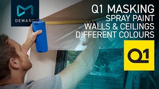 How to spray paint walls and ceilings different colours with an Airless paint sprayer [upl. by Eilyr]