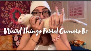 Weird Things Ferret Owners Do [upl. by Adiell]