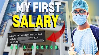 Finally I got my first salary ❤️  doctor salary in India  how much doctor can earn [upl. by Aicilram101]