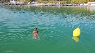 Herbstschwimmen am 12 Oktober 2023 im Wörthersee Strandbad Klagenfurt [upl. by Nomyaw]