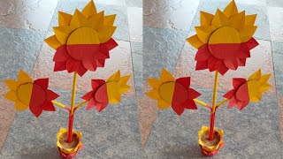 Kannada Rajyotsava Craft Idea Paper Craft Idea craft360 papercarft kannadarajyothsava [upl. by Chappy675]