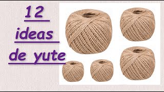 12 DIY IDEAS from jute with your own hands Crafts made of jute with your own hands [upl. by Humo]