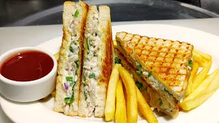 Chicken Grilled Sandwich  चिकन ग्रिल सेंडविच  Chicken Sandwich  Chef Ashok [upl. by Awe]