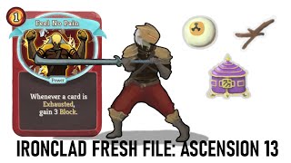 Slay the Spire Ironclad Fresh File Ascension 13 [upl. by Anne]