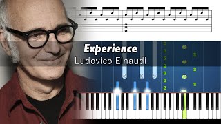 Ludovico Einaudi  Experience  Piano Tutorial with Sheet Music [upl. by Ahseele]