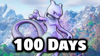 I Spent 100 DAYS in LEGENDARY only Pixelmon Full Movie [upl. by Olifoet]