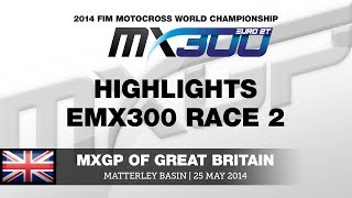 EMX300 of Great Britain 2014 Race 2 Highlights  Motocross [upl. by Notneuq763]