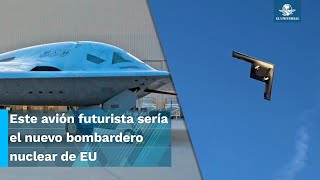 ¡Impresionante Así voló el avión futurista de combate de EU B21 Raider [upl. by Nawd950]