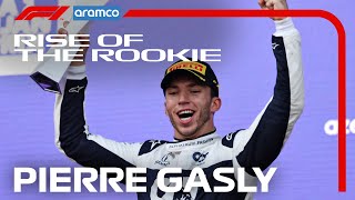 Pierre Gasly The Story So Far  Rise of the Rookie  Aramco [upl. by Viola]