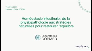 Homéostasie intestinale de la physiopathologie aux stratégies naturelles pour restaurer léquilibre [upl. by Ahsiral]