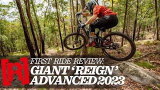 2023 Giant Reign Advanced  First ride impressions [upl. by Anpas]