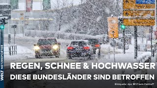 STURM ZOLTAN Keine Entwarnung Starker Regen und Schnee bremsen Weihnachtsverkehr  WELT News [upl. by Ellord378]