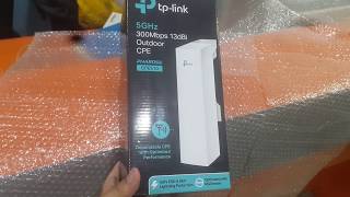 TPLink 5GHz 300Mbps 13dBi Outdoor CPE CPE510 Unboxing [upl. by Ardiek]