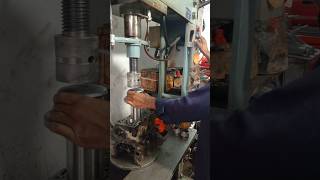 Suzuki mehran 3 cylinder sleeve fitting on press automobile [upl. by Llebana834]