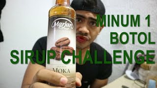 MINUM 1 BOTOL SIRUP MARJAN CHALLENGE [upl. by Enibas48]